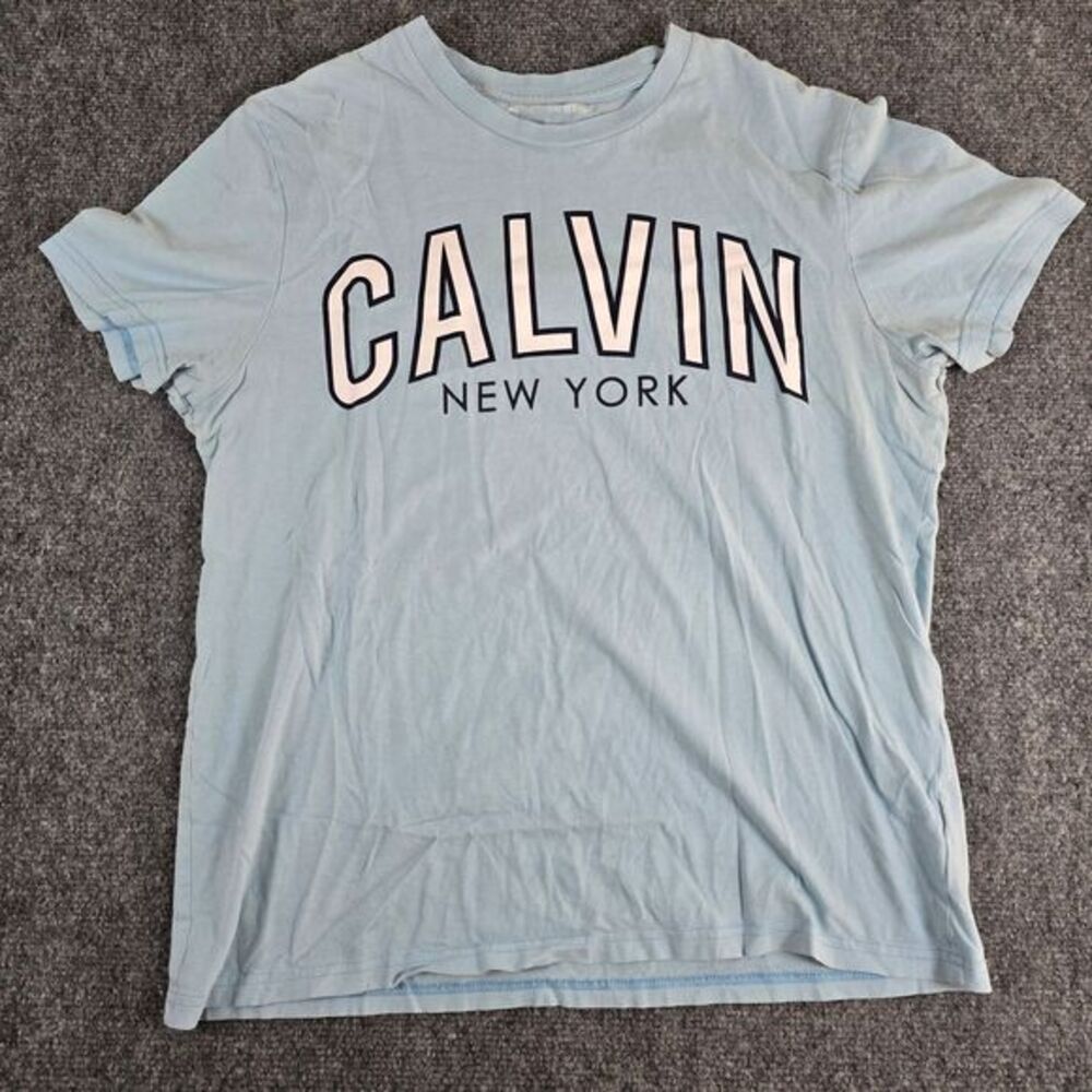 Calvin Klein Blue Retro New York T-shirt medium‎ Clearance sale